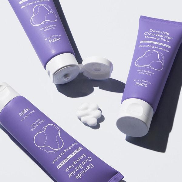 [Purito] Dermide Cica Barrier Sleeping Pack 80ml.