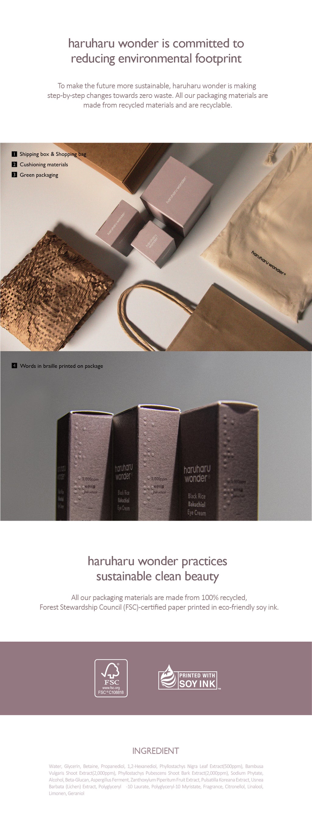 [haruharuwonder] Black Bamboo Mist 80ml