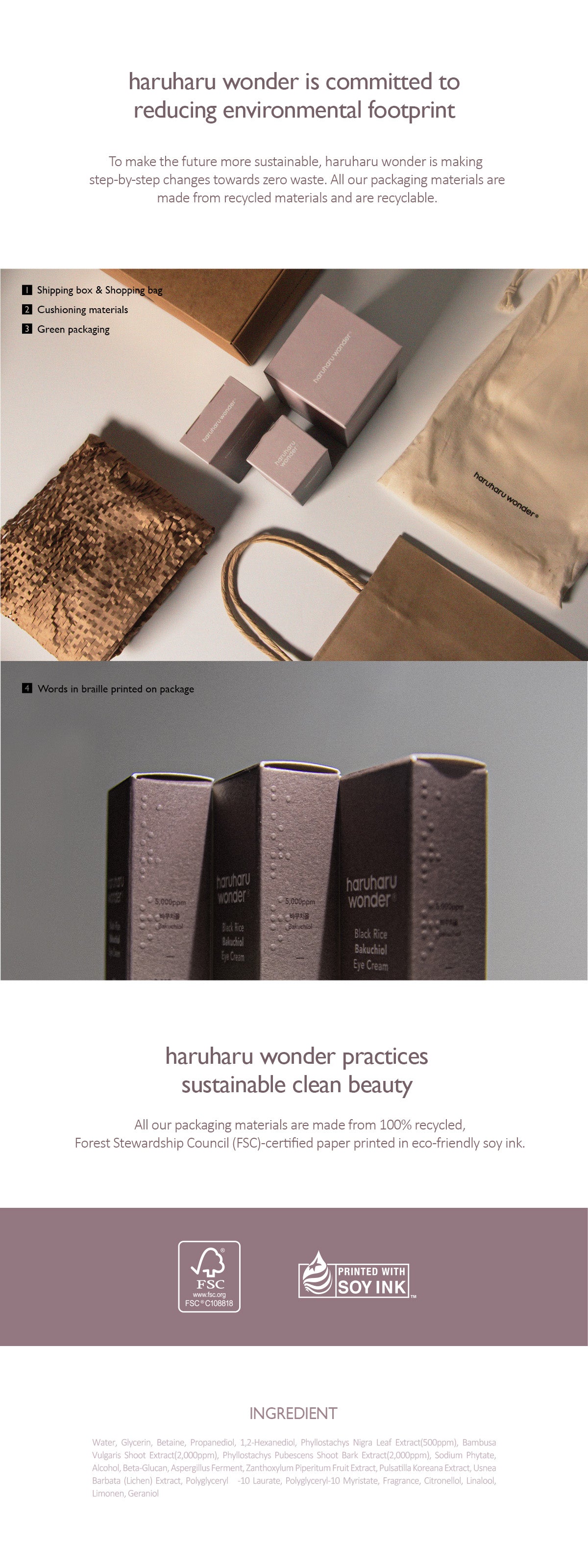 [haruharuwonder] Black Bamboo Mist 80ml