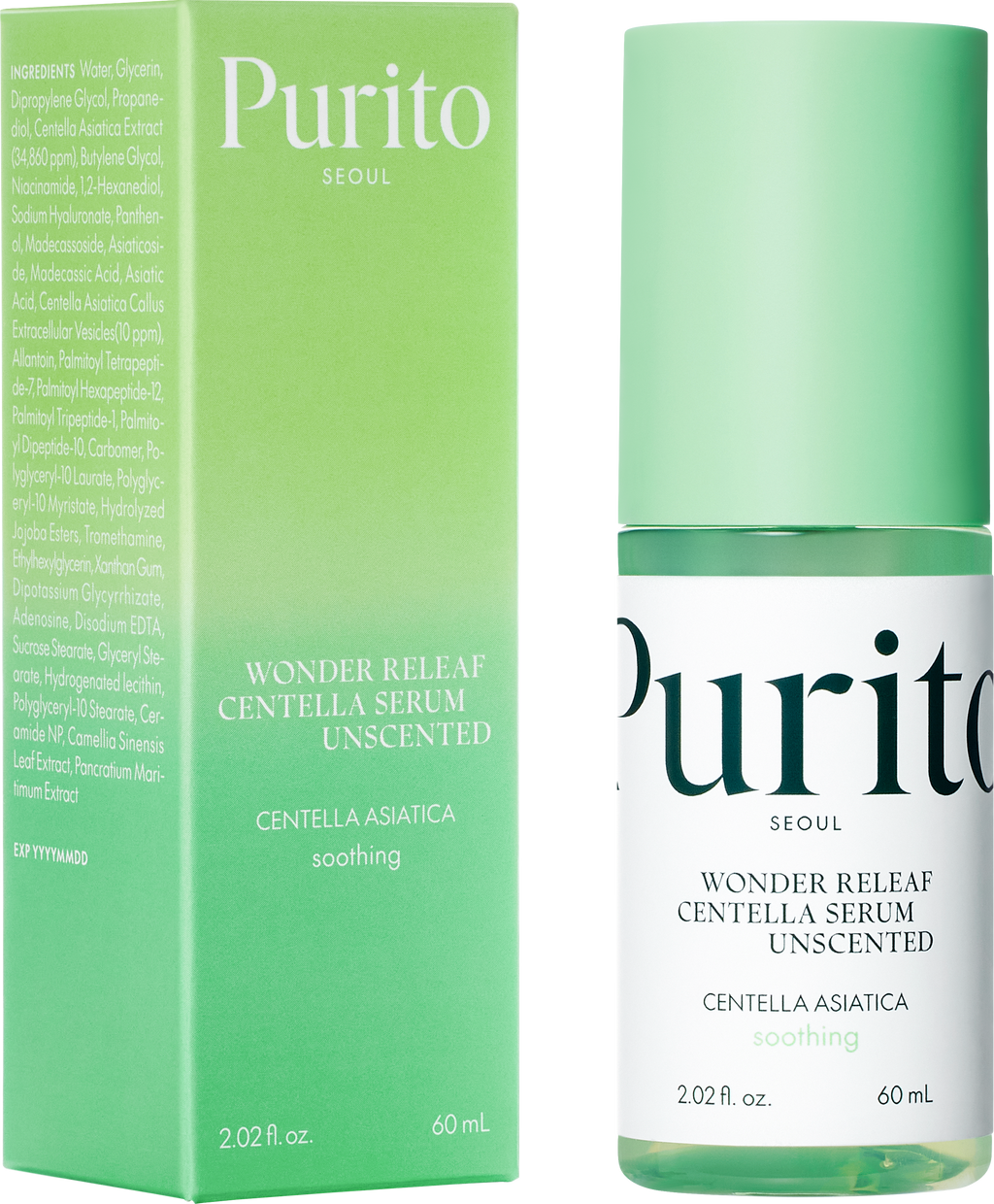 [Purito] Wonder Releaf Centella Serum Unscented 60ml