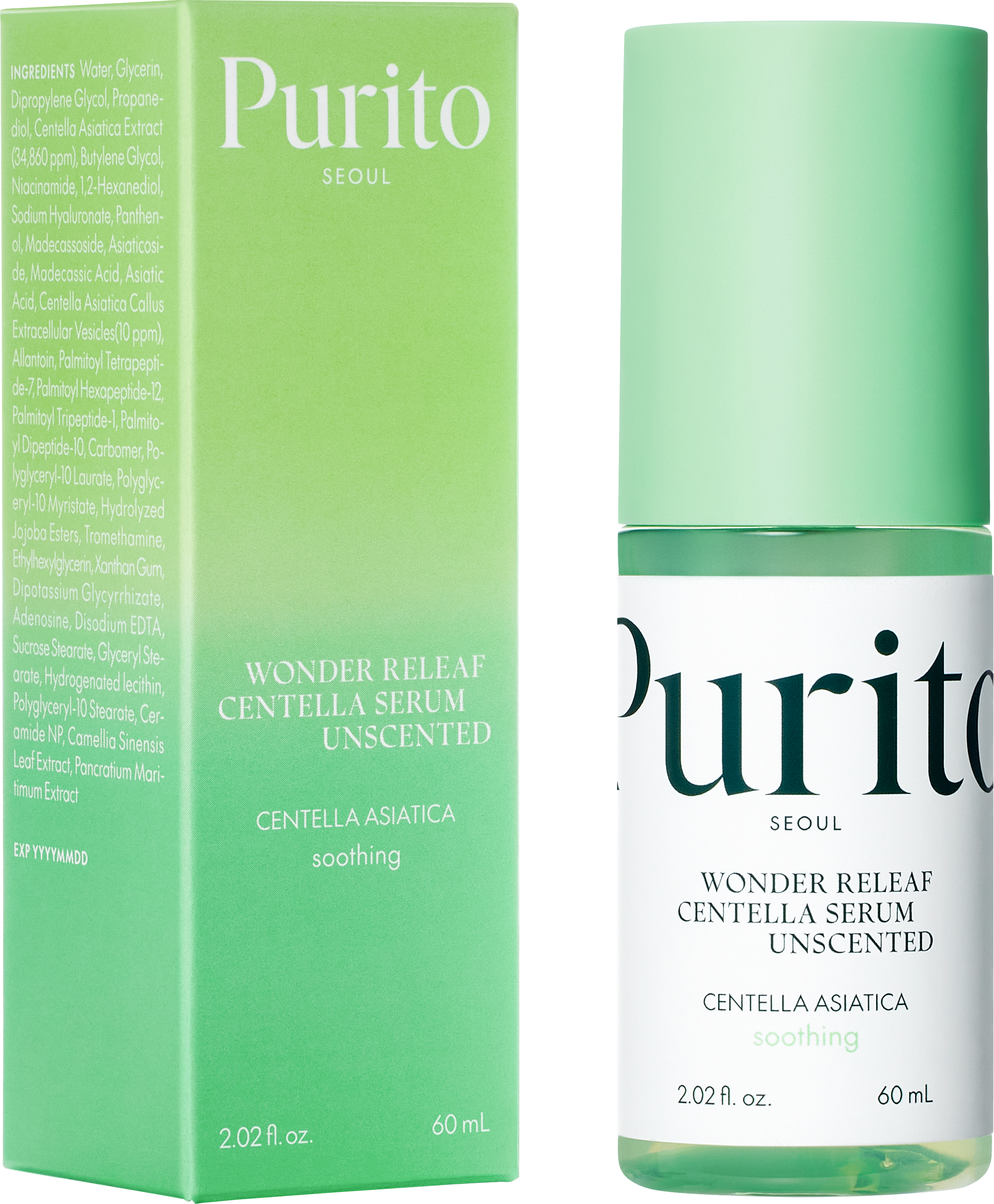 [Purito] Wonder Releaf Centella Serum Unscented 60ml