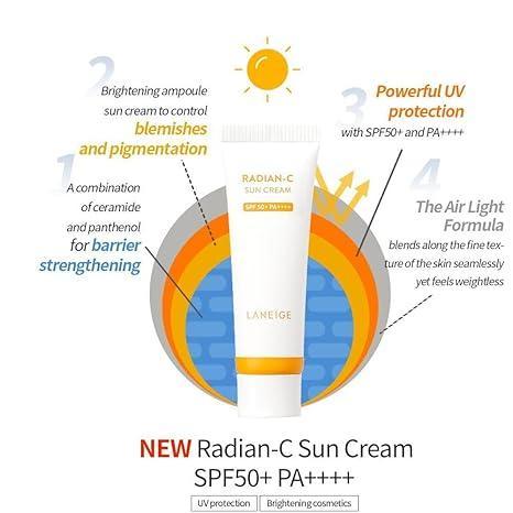 [Laneige]  Radian-C Suncream 50ml (SPF50+)